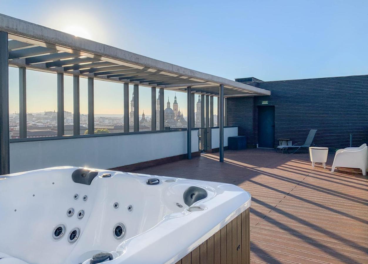 Atico Mejores Vistas Al Pilar Jacuzzi Y Garaje Zaragoza Eksteriør billede
