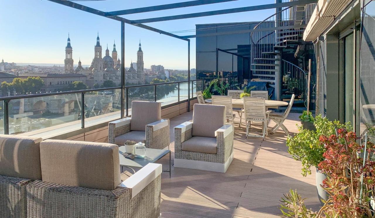 Atico Mejores Vistas Al Pilar Jacuzzi Y Garaje Zaragoza Eksteriør billede